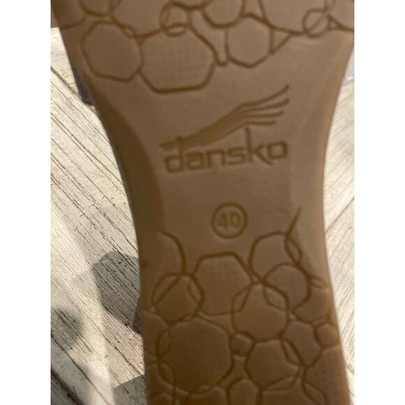 Dansko Women's Ivory Slingback Wedge Sandals Size 9.5-10 - Picture 7 of 10